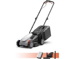 Accu grasmaaier 33 cm - 20 V, 200 m² - 30 L opvangbak - ideaal voor kleine tuinen - ShopVlot