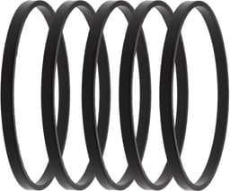 SnelShoppen - Carburetor Vervangingsset, Float Bowl, Rubber Seals, 5 Stuks, 47mm OD, 45mm ID, Voor Tecumseh Grasmaaier, Zwart — thumbnail 1