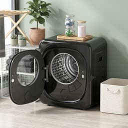 TEKROA® Condensatiedroger met warmtepomptechnologie - 800W - tafelmodel- zwart — thumbnail 2