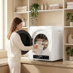 Sogiol® Kompakte Wasdroger - 5kg - Afvoerdroger met Touchscreen - 1000 W - timer en temperatuurinstellingen - wit — thumbnail 3