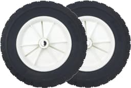 SnelShoppen - 2x Ø200mm Vervangwielen voor Grasmaaier, Kar, Luchtcompressor, Rubber Loopwielen, 12.7mm Asdiameter, Duurzaam en Gripvast — thumbnail 1