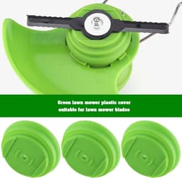 SnelShoppen - 3Pcs Molenblad Basis Plastic Deksel Voor Grasmaaier Blad Houder Voor Draadloze Tuin Gereedschappen 64x20mm Groen - Bescherming, Geluidsr — thumbnail 2