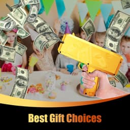 SnelShoppen - OBEST Money Gun Schietpistool, Neppapiergeld, Gouden Props Gun, Geldregen voor Feesten, Bruiloften, Party Games - Hoge Kwaliteit, Ultra — thumbnail 5