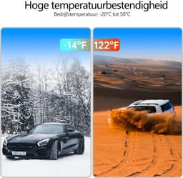 Dashcam Auto - 3 Kanaals Recorder - Veiligheid Onderweg - Infrarood Nachtzicht - 1080P FHD - Zwart — thumbnail 4