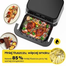 Airfryer – Heteluchtfriteuse – Digitale Friteuse – Gezond Koken – XXL 11L – 2950W Vermogen – Dual-Zone Met Verwijderbare Divider — thumbnail 5