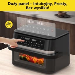Airfryer – Heteluchtfriteuse – Digitale Friteuse – Gezond Koken – XXL 11L – 2950W Vermogen – Dual-Zone Met Verwijderbare Divider — thumbnail 1