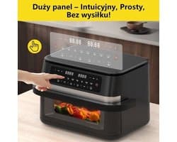 Airfryer – Heteluchtfriteuse – Digitale Friteuse – Gezond Koken – XXL 11L – 2950W Vermogen – Dual-Zone Met Verwijderbare Divider