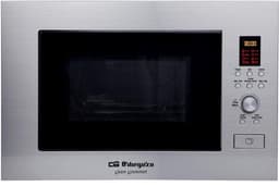 Inbouw Magnetron - Grillfunctie Oven - Snel Maaltijden Bereiden - Roestvrij Staal - 23 Liter - Zilver — thumbnail 1