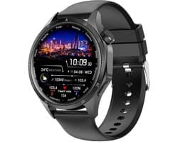 WizBay Premium Select® Smartwatch 1.52 Inch – Business Black – HD IPS Display – Bluetooth Bellen – FitCloud Pro – Sport & Gezondheid