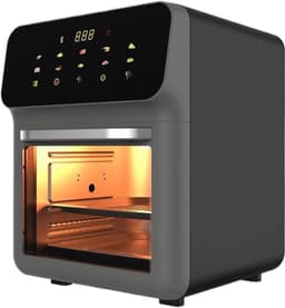 Combi Oven - Heteluchtfriteuse Bakapparaat - Multifunctioneel Koken - Dubbele Temperatuurregeling - 15 Liter Capaciteit - Zwart — thumbnail 1