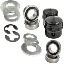 Dailygoods- Voorwielring - Dragende Omzettingsuitrusting - Conversiekit - Compatibel met Craftsman/Poulan/Husqvarna/Jonsered - Metaal/Rubber - Inhoud: 1 set - Wielbus — thumbnail 4