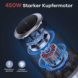 Elektrische hakmolen - Keukenmachine hakker - Ingrediënten verwerken - Twee snelheden dubbele messen - 2x 1.8 liter kommen - Zwart — thumbnail 4