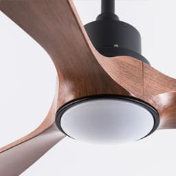 MODENUIT Ventilator 132 cm - Met Verlichting En 6 Snelheden - Voor Slaapkamer En Terras - ABS - Zwart — thumbnail 4