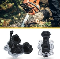 Cilinderpakking kit geschikt voor Husqvarna 445 en 450E kettingzagen met intake manifold inlaatbuis voor optimale afdichting en duurzaamheid — thumbnail 5