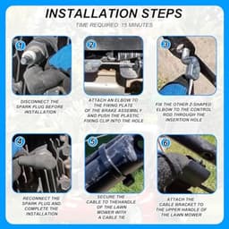 183281 Gaskabel Grasmaaier, Motorfiets Zone Control Kabel Vervangende Onderdelen voor MTD Murray Craftsman & Poulan Pro Grasmaaiers — thumbnail 5