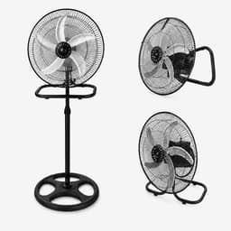 House Of Atelier - 3-in 1 Ventilator - Staande, Tafel en Muur Ventilator - 65 W vermogen - Verstelbare hoogte - 3 Snelheden - Zwart — thumbnail 4