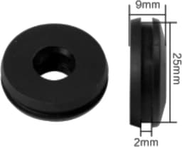 cyclingcolors 2 x brandstoftank rubberen tubes gassnijder benzine tanktuit universele brandstofleiding buisafdichting bosmaaier trimmer grasmaaier, Ø 25 mm 1 gat — thumbnail 3