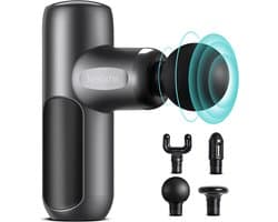 Mini Massage Gun - Spier Massager Percussie - Spierherstel - Lichtgewicht Krachtig - 8 uur batterij - Zwart