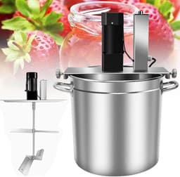 Keukenmixer Automatisch - Roerpan Mixer - Sausen Maken - Dubbellaags Roerbladen - 15 Liter - Zilver — thumbnail 1