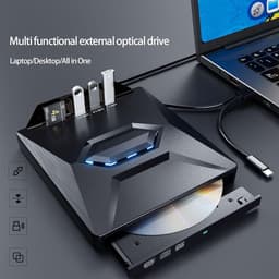 Externe Disc Brander - Draagbare CD/DVD Brander - Data Back-up - 9.5mm Dunne Behuizing — thumbnail 4