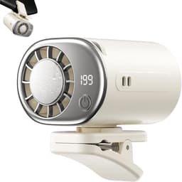 LISM - Autoventilator met display, draagbaar mini-koelsysteem Geschikt voor in de auto, handsfree autoventilator, 360° draaibare draagbare mini-ventilator (199 snelheden), werkingstype — thumbnail 1