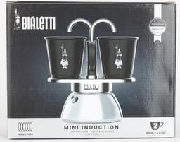 Express Inductie Koffiemachine - 2 Kopjes (100 ml) - Geschikt voor Alle Warmtebronnen - Zwart — thumbnail 2