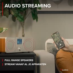 DAB radio met Bluetooth - Audizio Genua - DAB+ radio, FM radio - Auto scan - Zilver — thumbnail 5