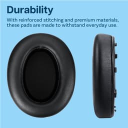 Vervangende Oorkussens voor Sony WH-XB910N Noise Cancelling Hoofdtelefoons van MMOBIEL – Memory Foam en Protein PU Koptelefoon Oorkussens - Noise Isolation Earpads – Zwart — thumbnail 3