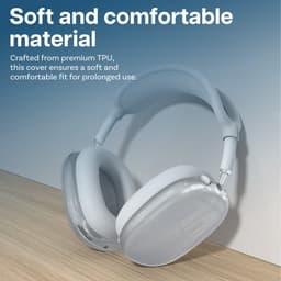 Siliconen Hoes voor AirPods Max Hooftelefoons van MMOBIEL – Transparant Zacht TPU Oorschelp Beschermhoes, Siliconen Oorkussens Beschermhoes, Hoofdband Beschermhoes – Anti-Kras Beschermer – Wit — thumbnail 2