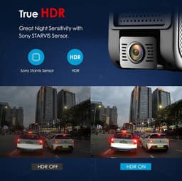 Alleen 140° Groothoek Compact 2.0" LCD-scherm - G-sensor Bewegingsdetectie GPS HDR Verbeterde Nachtzicht - Dash Camera met Front Camera voor Auto's Dashcam voor auto — thumbnail 4