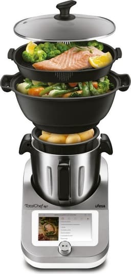 Ufesa 85104982 TotalChef RK7 Smart Keukenrobot, 30 Kookfuncties, WiFi, Touchscreen Display 7'', Mengkom van 4.5L inhoud, Incl. receptenboek — thumbnail 2