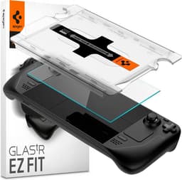 Spigen - Steam Deck screenprotector - Gehard glas met montage frame - Transparant — thumbnail 2