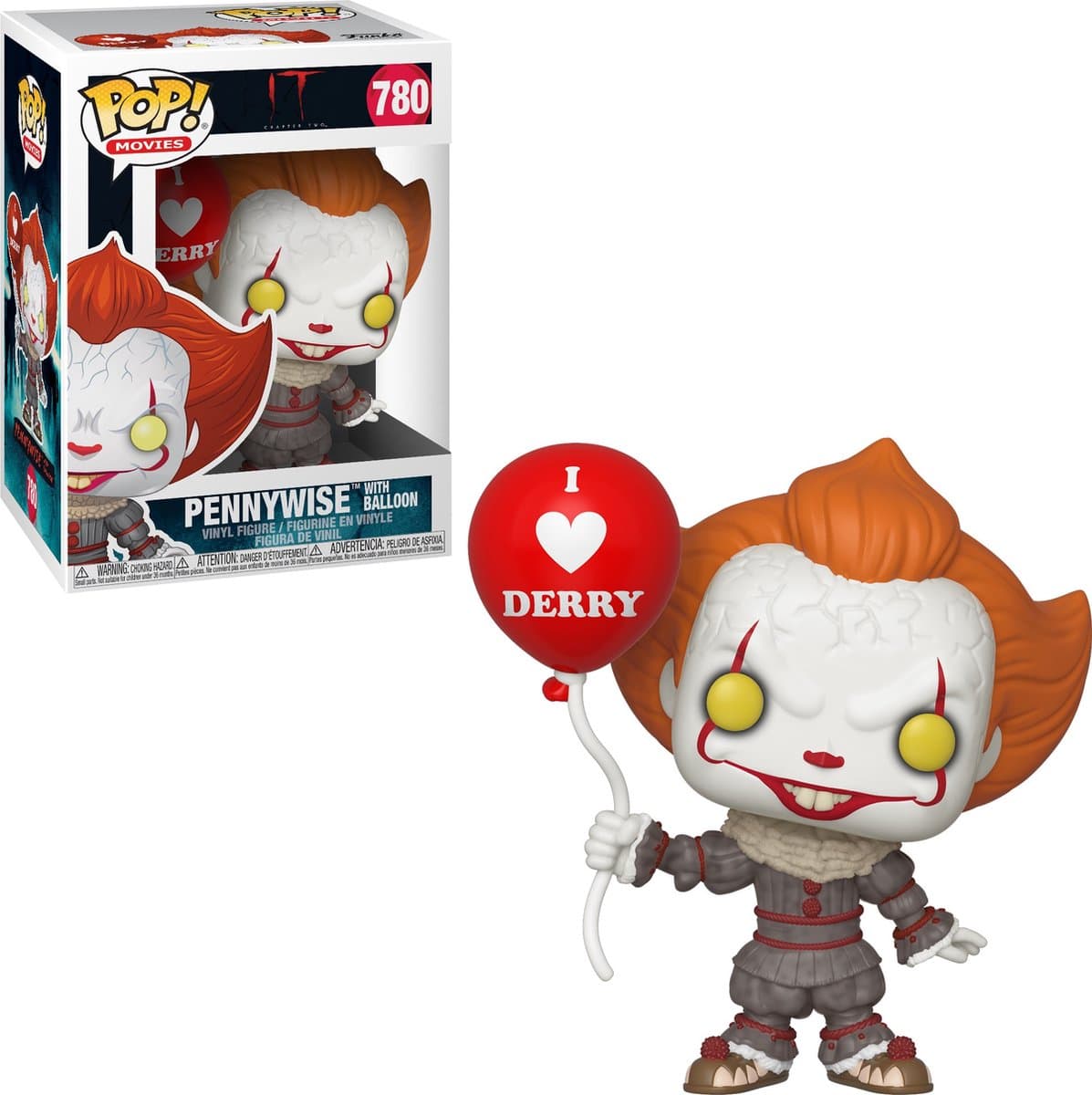 Pop Movies: IT Chapter 2 - Pennywise with Balloon - Funko Pop #780 — afbeelding 1