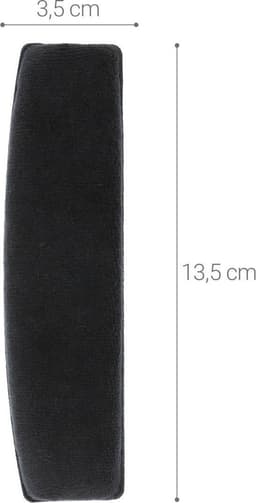 kwmobile band geschikt voor Sennheiser HD515 / HD555 / HD595 / HD518 - Koptelefoonband in zwart - Zachte hoofdband voor hoofdtelefoon — thumbnail 5