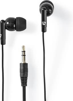 Nedis Bedrade Koptelefoon - 3,5 mm - Kabellengte: 1.20 m - Volumebediening - Zwart — thumbnail 1