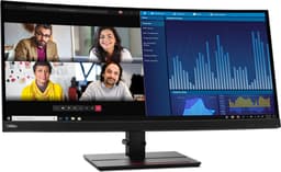Lenovo ThinkVision P34W-20 Curved - 34 Inch WQHD 3440x1440 - USB-C Dock Monitor - Nieuw — thumbnail 4
