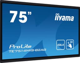 iiyama PROLITE TE7514MIS-B2AG Kiosk-ontwerp 190,5 cm (75") LCD Wifi 435 cd/m² 4K Ultra HD Zwart Touchscreen Type processor Android 24/7 — thumbnail 1