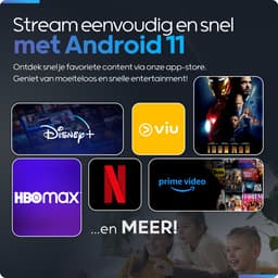 Mini Beamer - met Projectiescherm 120 inch (266 cm) - 4K Beeldkwaliteit - Android 11.0 - Projector Scherm - WIFI 6 & Bluetooth 5.2 - 200 ANSI Lumen- HD - Home Cinema - Beamerscherm - Proun — thumbnail 5