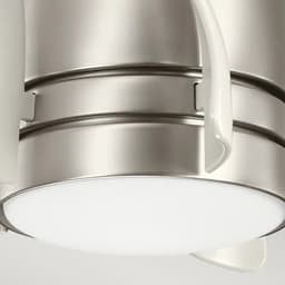 Plafondventilator met verlichting - Terna - 15in / 38cm ventilator - geborsteld nikkel — thumbnail 2