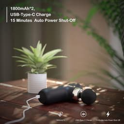 Massage Pistool Draagbaar Handheld Percussie Massager voor Diepe Weefsel Spierverlichting - Compact Lichtgewicht Ontwerp Krachtige Motor Lange Batterijduur - Inclusief 6 Massagekoppen 4 — thumbnail 3
