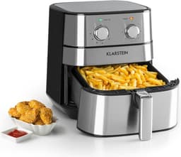 AeroVital heteluchtfriteuse 1700W 5,4 liter timer rvs zilver — thumbnail 1