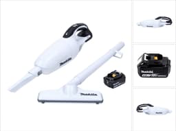 Makita DCL 181 FM1W Snoerloze stofzuiger 18 V Wit + 1x accu 4.0 Ah - zonder lader — thumbnail 1