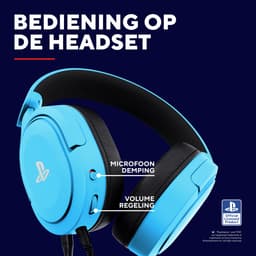 Trust GXT 498B Forta - Gaming Headset - Bedraad - Officieel Gelicentieerd voor PS5 - 50 mm drivers - Over-ear - Blauw — thumbnail 3
