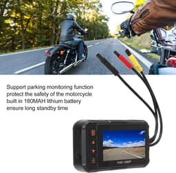 Motorfiets Actie Camera 3in Dash Cam 1080P Voor Achter Video Recorder - Rijden Loop Recording G Sensor Parkeerbewaking Waterdicht . — thumbnail 2
