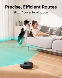 eufy Clean L60 Hybrid SES Robotstofzuiger met dweilfunctie en Vervangingssets - Robot Vacuum - 5.000 Pa Zuigkracht, Met automatisch leegstation, Bestuurbaar via smartphone — thumbnail 4