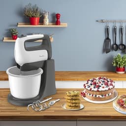 Mixer Met Mengkom Multifunctioneel - Keukenmixer Met Mengkom 2 In 1 - Deegmachine Met Garde & Haken - 100% Tevredenheidsgarantie - 500W - 5 Snelheden - 2.5 Liter — thumbnail 4