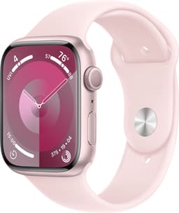 Apple Watch Series 9 - GPS + Cellular - 45mm - Pink Aluminium Case with Light Pink Sport Band - M/L — thumbnail 2