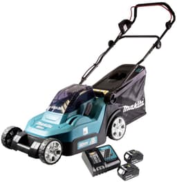 Makita DLM 432 RT2 accu-grasmaaier 36 V (2x 18 V) 43 cm + 2x accu 5,0 Ah + oplader — thumbnail 2