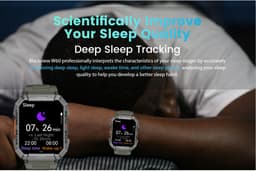 Blackview W60 Smartwatch voor heren - fitnesshorloge met telefoonfunctie (bellen/ontvangen) - kompas - IP68 waterdicht - sporthorloge met 100+ sportmodi - hartslag- en slaapmonitor - stappenteller - geschikt voor Android en iOS - Groen — thumbnail 3
