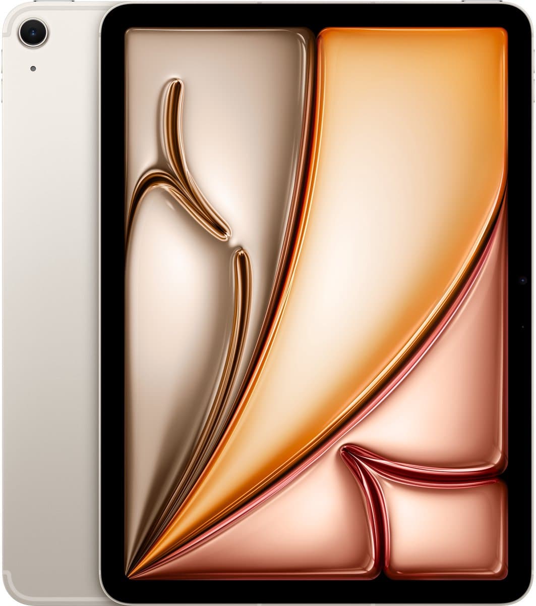 Apple iPad Air M3 (2025) - 11 inch - Wi-Fi + Cellular - 256GB - Starlight - 7e generatie — afbeelding 1